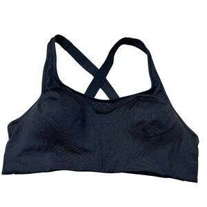 Victorias Secret Sports Bra Large Cross Back Black Ultimate Lined